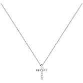 BLBLJERY Small Cross Necklaces for Women Simulated Diamond Cross Pendant Dainty Necklace Cubic Zirconia Cross Necklace Silver