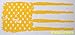 Tattered Flag Pistol Slide Vinyl Stencil for High Heat Application, Cerakote, Duracoat, Krylon, Avery Dennison Stock