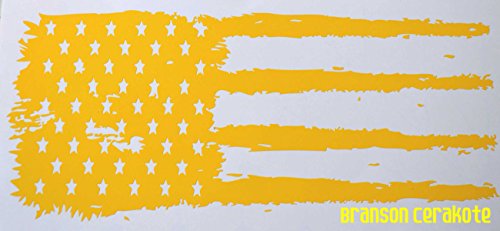 Tattered Flag Pistol Slide Vinyl Stencil for High Heat Application, Cerakote, Duracoat, Krylon, Avery Dennison Stock Tattered Flag Pistol Slide Vinyl Stencil for High Heat Application, Cerakote, Duracoat, Krylon, Avery Dennison Stock