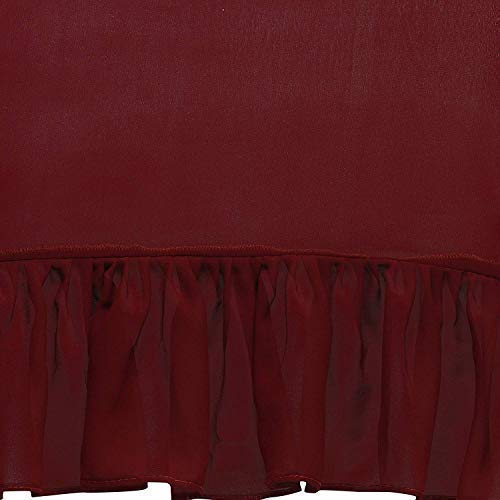 magneitta women's georgette solid ruffle saree