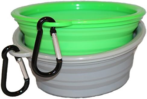 Northern Outback Travel Pet Bowl 2 Pack 2 Cup Silicone Collapsible Dog Bowl Cat Bowl
