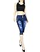 Women Sexy Stretchy Fitted Butt Lifting Design Denim Capri Jeans Collection