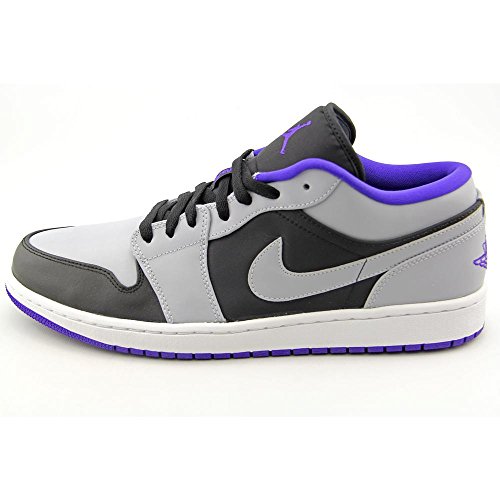 Jordan Mens Retro 1 Low BLACK/WOLF GREY 