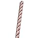 JAM Paper® Christmas Design Wrapping Paper- 25 Sq Ft - Sparkling Red & White Candy Cane Stripe - Sold Individually