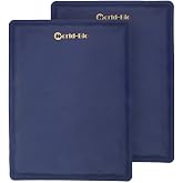 WORLD-BIO 2Pcs Flexible Large Gel Ice Pack for Injuries,Reusable Cold Packs | 11.5" x 15.4" Lareg Size,Stays Flexible When Frozen, Hot Cold Gel Packs for Back, Shoulders, Waist, Legs,Long-Lasting Cold