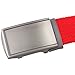 moonsix Canvas Web Belts for Men,Solid Color Casual Military Style Belt,Red