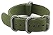 ArtStyle Watch Band with 1.5mm Thickness Quality Nylon Strap and Heavy Duty Brushed Buckle (Armygreen, 22mm)