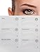 Eyebrow stencil for styling perfectly plucked and even eyebrows, eyebrows powdering, eyebrows, eyebrows Styling by Blissany - 6 Styles for the perfect appearance