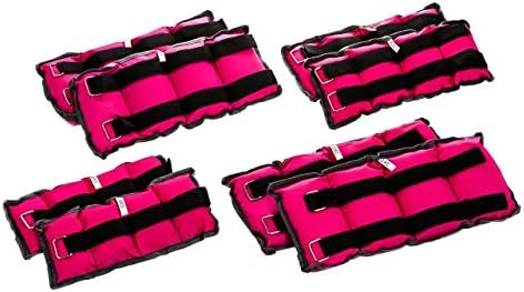 Premier Sports® HQ LADIES PINK WRIST ANKLE WEIGHTS PAIR RUNNING RESISTANCE TRAINING WOMEN STRAPS