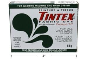 LOT OF 1 TINTEX BRAND FOREST GREEN FABRIC DYE #36 NEW