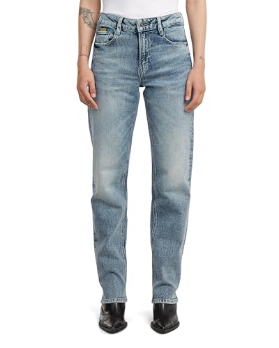 G-STAR Iggie Straight Wmn Jeans, Multicolore (Vintage Aegean Sea D27704-e106-h787), 27W x 28L Donna