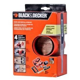Black & Decker 79-366 Door Lock Installation Kit - fits all standard size doors (1-1/2 in. - 2 in.) and Back Set Sizes (2-3/8 in. - 2-3/4 in.)