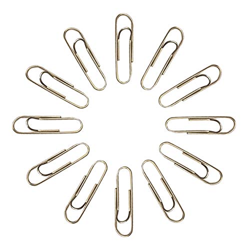 100Pcs Paper Clips Pulison Silver Office Paper Clip School Supplies Study Article Assorted Sizes Silver Paperclips for Office School Clips and Personal Document