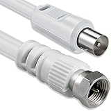 1aTTack Coaxial Connection Cable Antenna Cable Sat Cable F-Connector Coaxial Male to Coaxial Female Double-Shielded / Triple Shielded / Quadruple Shielded / 75 db / 85 db / 100 db / 110 db / 120 db / 125 db