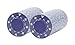 Brybelly Suited Poker Chips (50-Piece), Purple, 11.5gm