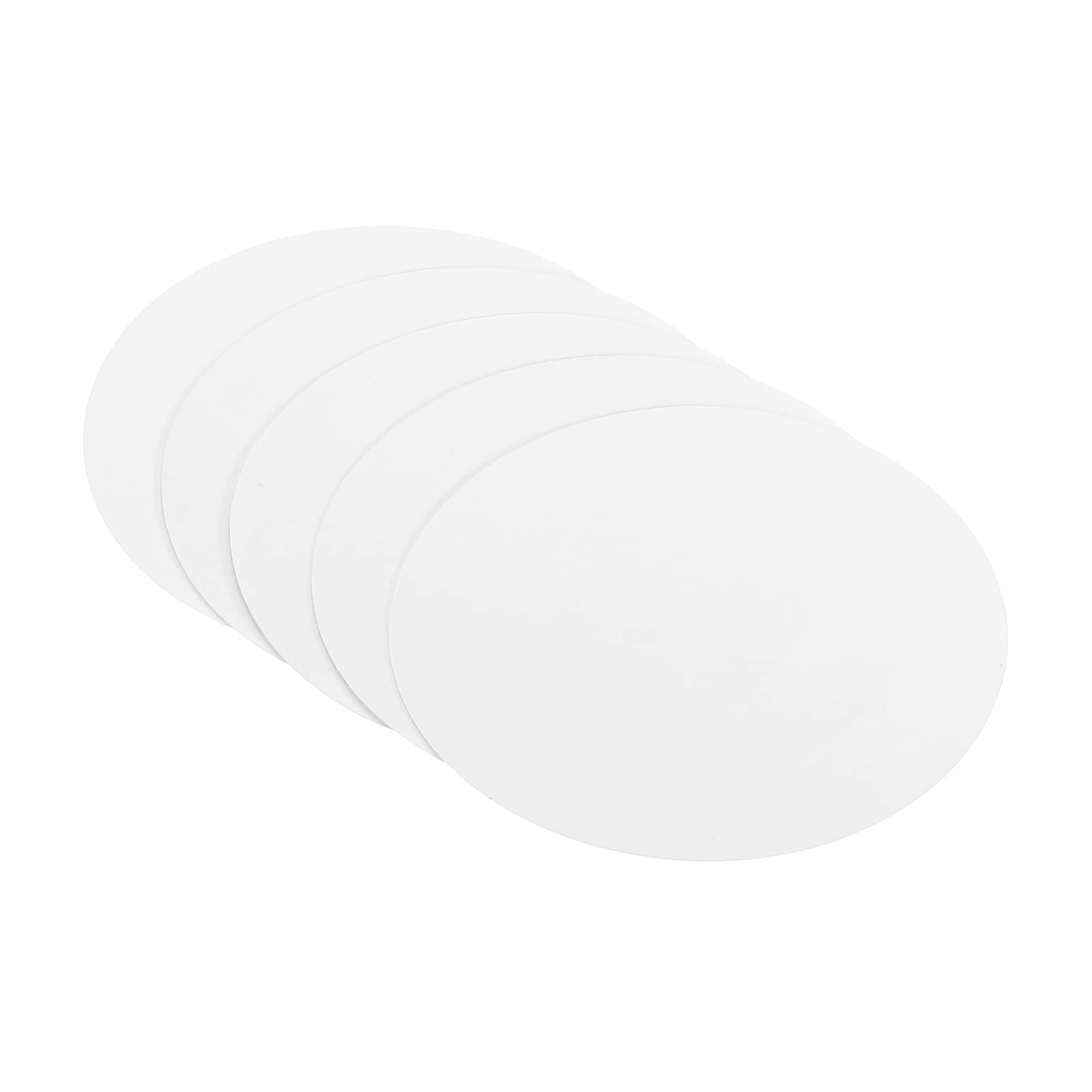 PATIKIL 3.9-inch Round Cardboard Paper, 25 Pcs Blank Disc Circles Slices for Party Decorations DIY Craft Arts Drawing Painting Writing, White