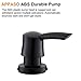 APPASO 17-Ounce Kitchen Dish Soap Dispenser Oil Rubbed Bronze Large Capacity- 480ml Bottle Built in Hand Sink Pump, Sink Soap Dispensers Replacement-3.15 Inch Threaded Tube