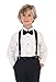 Gioberti Boy's Long Sleeve Tuxedo Dress Shirt with Bow Tie
