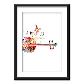 Black Paper Framed Canvas Wall Art for Living Room, Bedroom Canvas Prints for Home Decoration Ready to Hanging - 23x31 inches