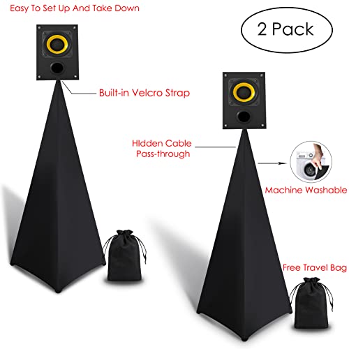 Wakult Speaker Stand Cover Dj Speaker Covers Compatible with Most