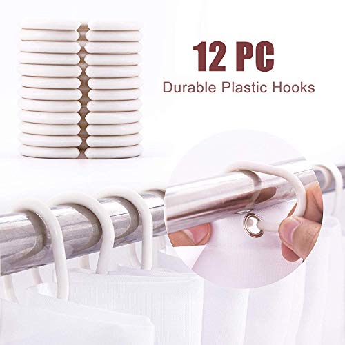 DESIHOM Rustic Wooden Barn Shower Curtain Primitive Colorful Country