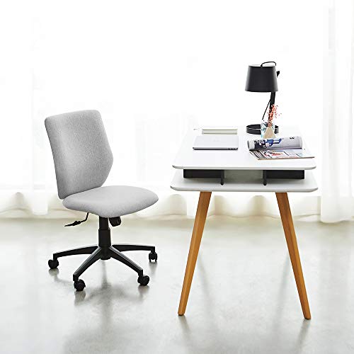 Bowthy Armless Office Chair Ergonomic Computer Task Desk Chair Without
