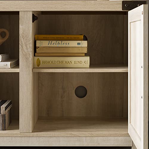 Walker Edison Modern Farmhouse Double Barn Door TV Stand for