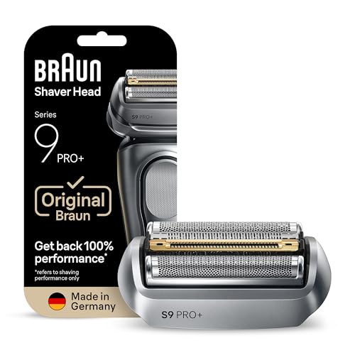 Braun Series 9 Pro+ Cabezal de Recambio Original para Afeitadora Eléctrica Hombre, Compatible con Las Máquinas de Afeitar Series 9, Fabricado en Alemania, Afeitado Suave Y Preciso, 96M