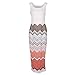 EFINNY Women Bohemia Ethnic Printed Sleeveless Beach Evening Long Maxi Dress M