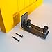 ZEKOO Barn Door Floor Guide,Flush Design Bottom Flat Floor Guide,Adjustable Wall Mount Stay Roller Black Barn Door Stopper for Pocket Closet Barn Doors
