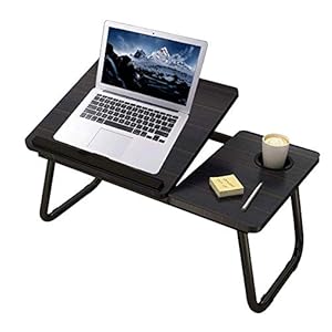 Laptop-Table-Foldable-Lap-Desk-Stand-Adjustable-Laptop-Table-for-Bed-Notebook-Desk-Portable-Notebook-Bed-Tray-Multifunction-Lap-Tablet-with-Cup-Holder Mnkyer Laptop Table Foldable Lap Desk Stand, Adjustable Laptop Table for Bed Notebook Desk Portable Notebook Bed Tray…