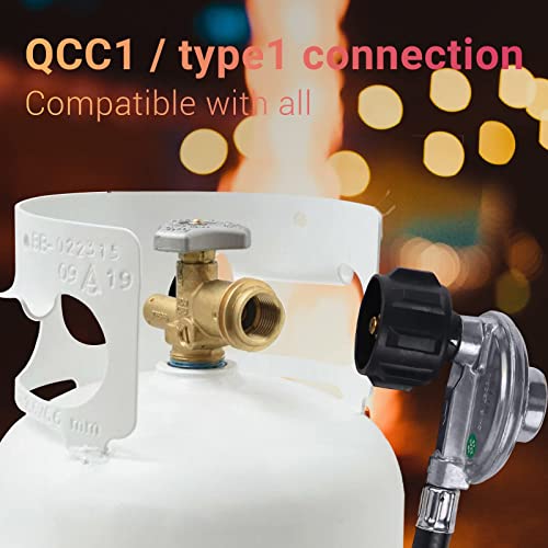 LP Propane Gas Fire Pit Stainless Steel Burner Ring Installation Kit(12