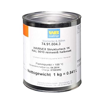 Warnex 0131 WHI - Strukturlack weiß 1 kg