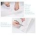Onerbuy 8pcs Adjustable Grid Drawer Dividers DIY Plastic Closet Separator Tidy Organizer Container for Underwear Socks Belt Office Supplies(White)