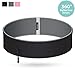 PORTHOLIC Running Belt, Workout Waist Pack for iPhone Xs Max XR X 8 7 6 6s Plus, Samsung Galaxy S9 S8 S7 S6 A8 Plus, Runner Waistband Phone Holder for Jogging Walking - Black Grey Pink