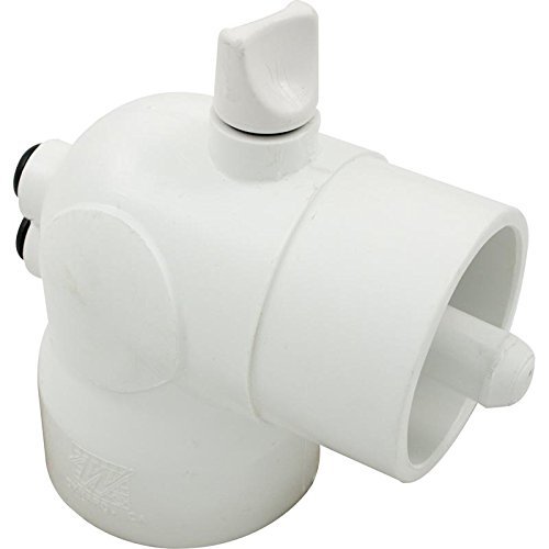 Waterway 400-6040 2 Slip x 2 Spigot Thermowell 90 Degree Elbow with Air Bleed by Waterway Plastics