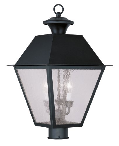 Livex Lighting 2169-04 Mansfield 3-Light Outdoor Post Head, Black