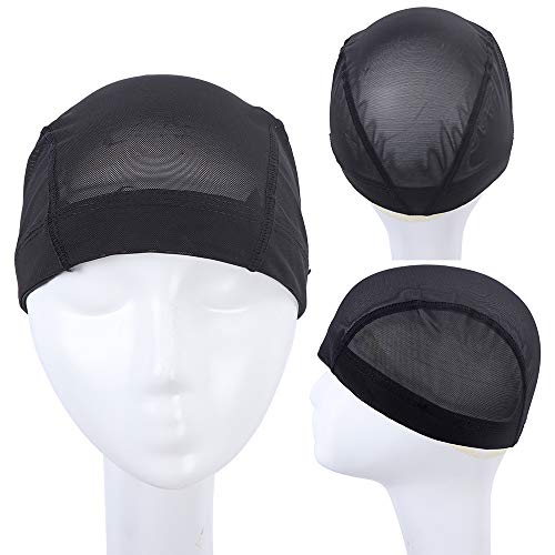 image for YMHPRIDE 4 Pack Mesh Dome Wig Caps for Women and Men Stretchable U Par