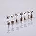 1 Pair Multicolor Bright Stylish Fashion LED Earrings Glowing Light Up Diamond Crown Ear Drop Pendant Stud Stainless Multi-Color