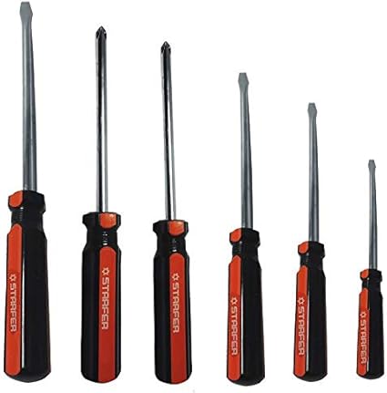 Jogo 6 Peças Chave Fenda e Philips Magnética Starfer