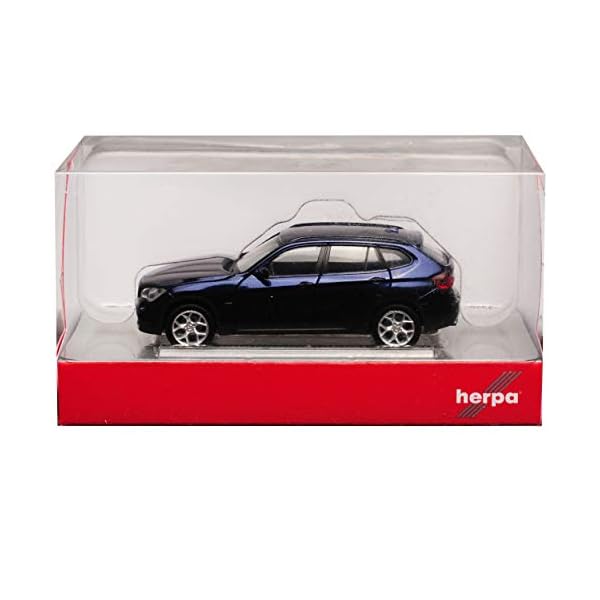 B-M-W X1 E84 SUV Dunkel Blau Fast Schwarz 1. Generation 2009-2015 H0 1/87 Herpa Modell Auto mit individiuellem… – Bild 4