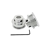 Orish Alumium GT2 40 Teeth Timing Pulley 6.35mm Bore Synchronous Drive Belt Wheel for 6mm Width Belt