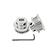 Orish Alumium GT2 40 Teeth Timing Pulley 6.35mm Bore Synchronous Drive Belt Wheel for 6mm Width Belt