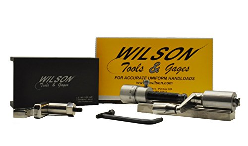L.E. Wilson CT-SSKIT Case Trimmer Kit Stainless Steel with Micro Adjustment, Stand & Clamp Included, Stainless Steel/Black Oxide/Electro Plated