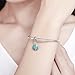 WOSTU 925 Sterling Silver Starflish Dangle Charm for DIY Bracelets Blue Charm for Summer