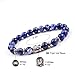 Joya Gift Natural Sodalite 8MM Round Beads Buddha head Gemstone Chakra Bracelet for Women Charms Men Jewelry