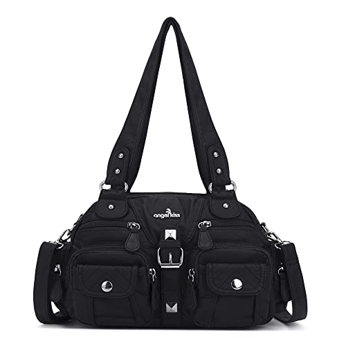 Angel Kiss Small Purse for Women Crossbody and Shoulder Bags Multipocket Soft Hobo Purses