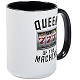 CafePress Queen Of The Machine Mugs Coffee Mug, Large 15 oz. White Coffee Cup
