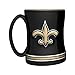 NFL New Orleans Saints Sculpted Relief Mug, 14-ounce, Black
