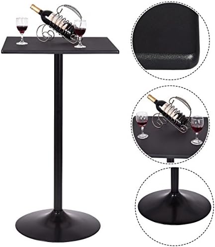Square Bar Table Bistro Pub Counter Home Outdoor Indoor Kitchen Dining Furniture